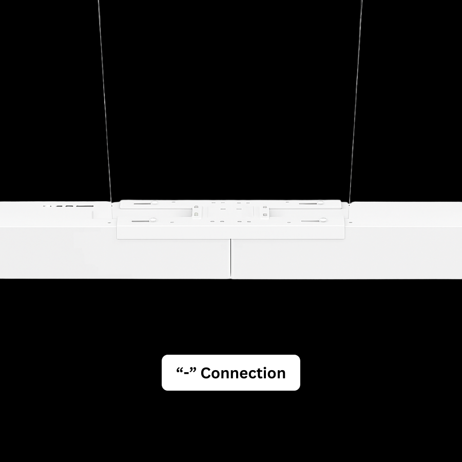 Linking Bracket for Office Lamp – I Shape Connector – White Metal