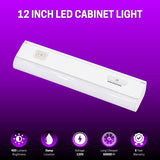 12 Inch Commercial LED Under Cabinet Light Hardwired, 400 Lumens, 3CCT Selectable 3000K/4000K/5000K, High CRI, Dimmable, Linkable Low Profile Light Bar with ON/Off Switch for Office, Retail, Hospitality & Workstations