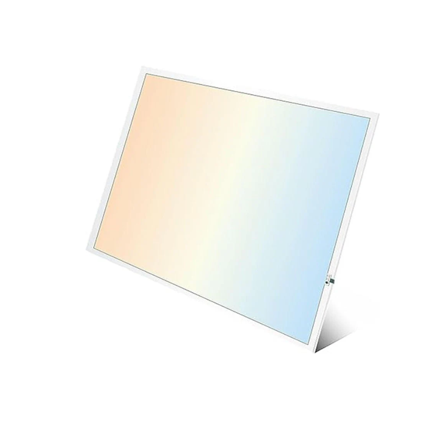 2x2 led flat panel light with emergency battery backup at switchtoled