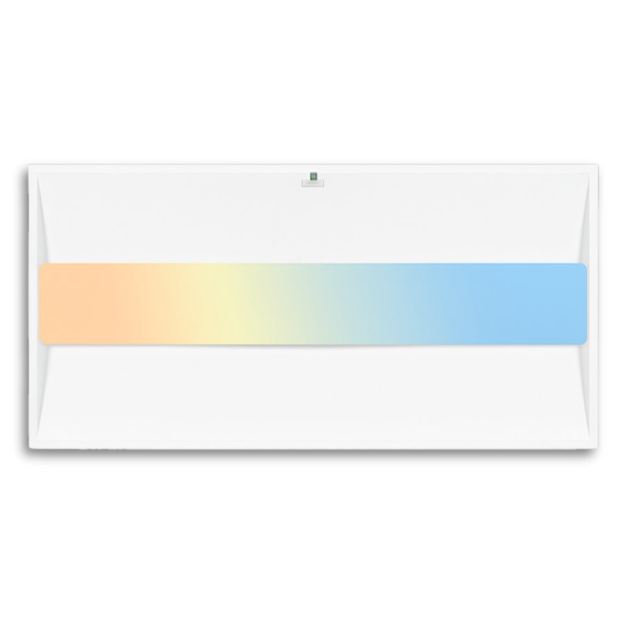 1 Pack 2x4 FT Center Basket LED Troffer Panel Light on White background at SwitchToLED