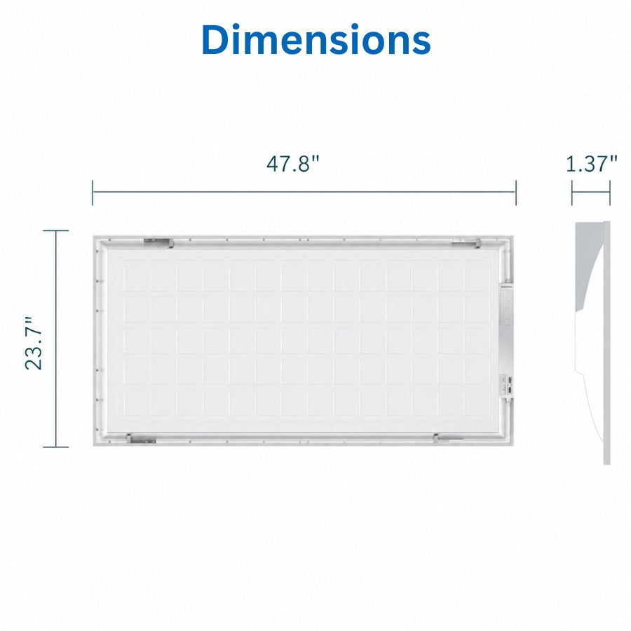 2x4 LED Flat Panel Light Dimensions at Switchtoled.com