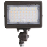 30W 40W 50W LED flood light with adjustable knuckle mount in bronze housing for outdoor security and area lighting