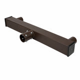 Light Fixture Mounting Bracket - Slip Fitter Tenon Adapter for 2 Lights 3/8 Inch, Street & Parking Lot Area Lights Bullhorn Mount