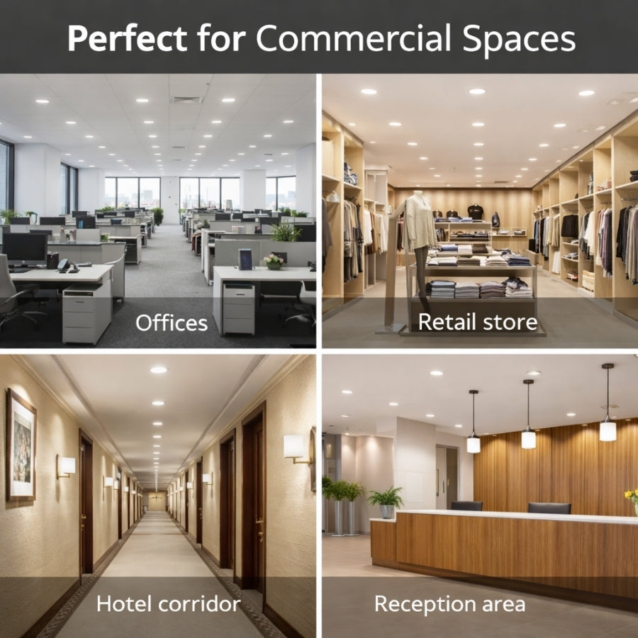 4 Inch Commercial LED Downlight for Office Retail Store and Hotel Spaces