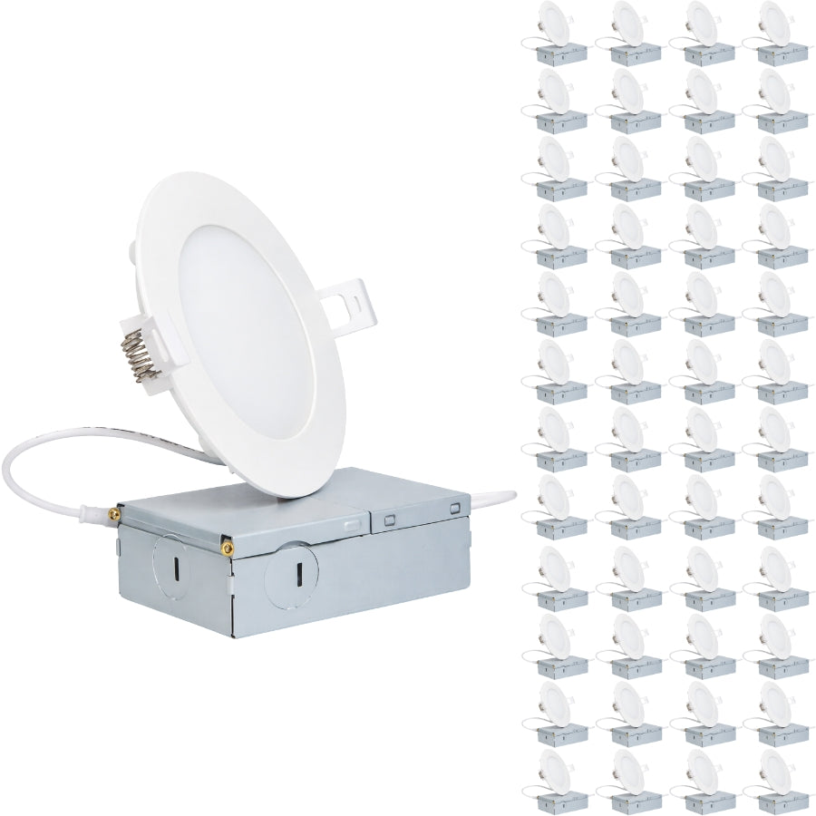 48 Pack 4 Inch LED Recessed Ceiling Lights Bundle at SwitchToLED