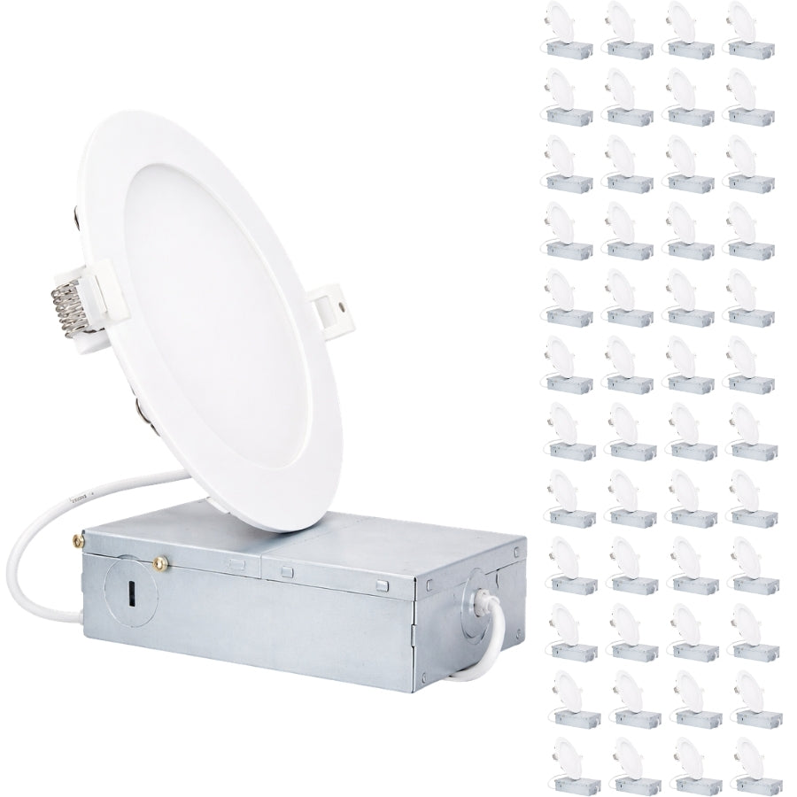48 Pack 6 Inch LED Recessed Ceiling Lights Bundle at SwitchToLED