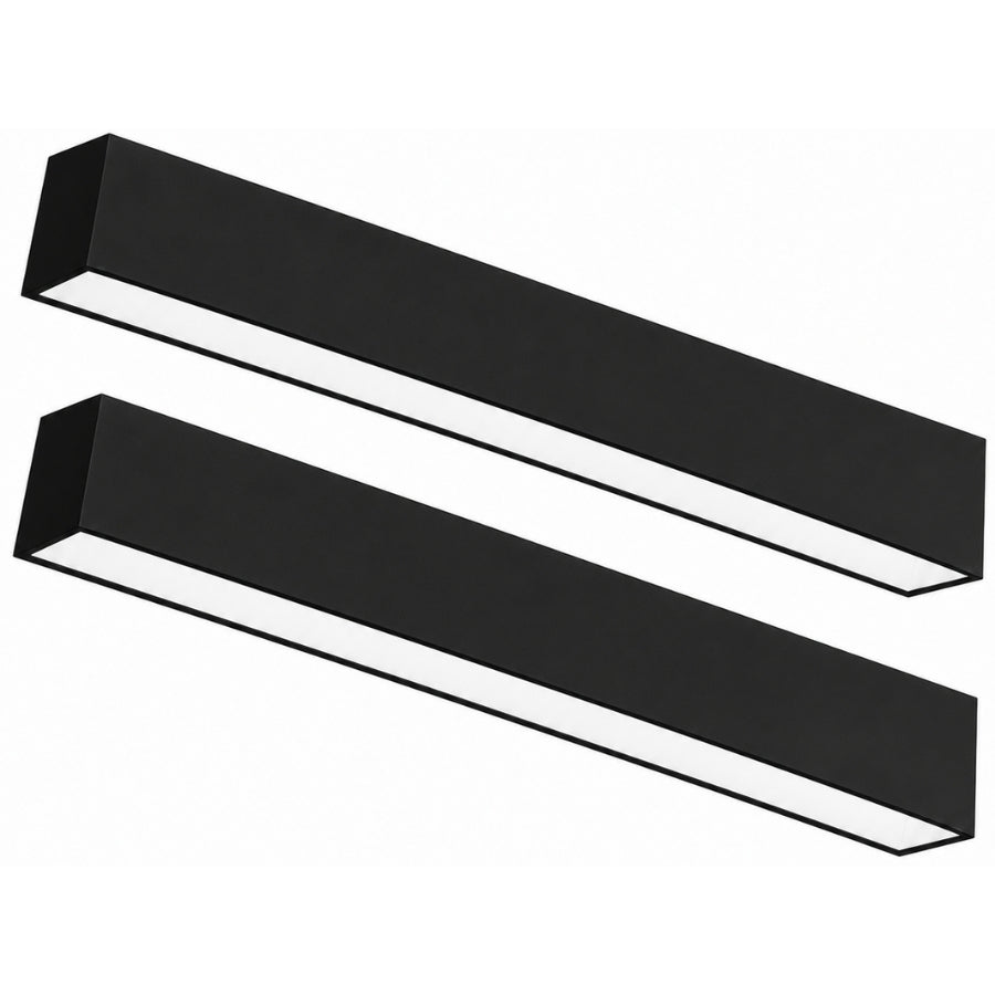 4FT Black LED Linear Light 2 Pack at switchtoled