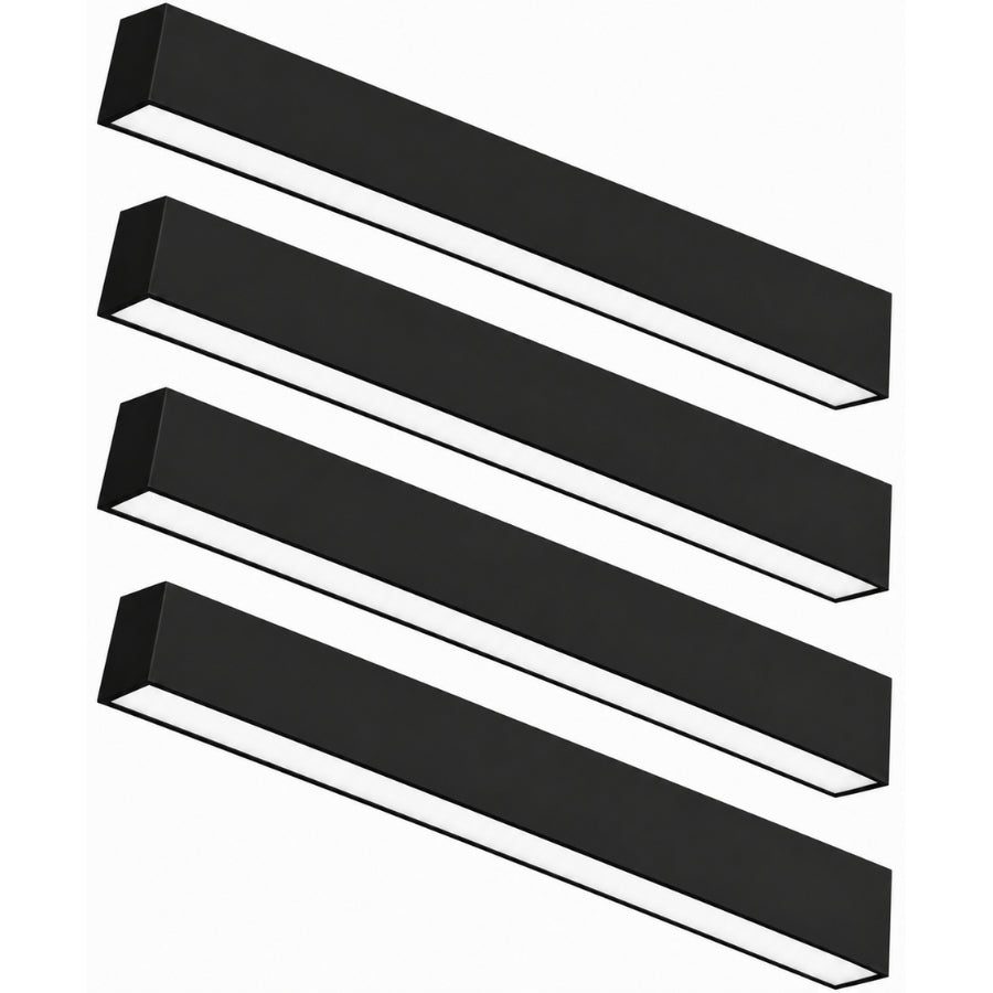 4FT Black LED Linear Light 4 Pack at switchtoled