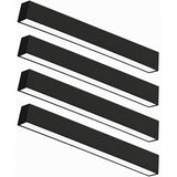 4FT Black LED Linear Light 4 Pack at switchtoled