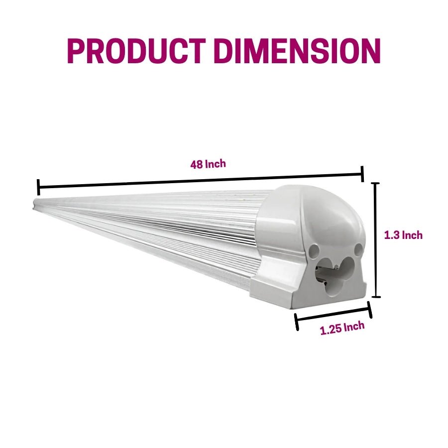 product dimension length 48 inch, width 1.25 inch and height 1.3 inch at switchtoled 