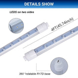 4FT LED Shop Lights 28W – SwitchToLED T8 product dimension