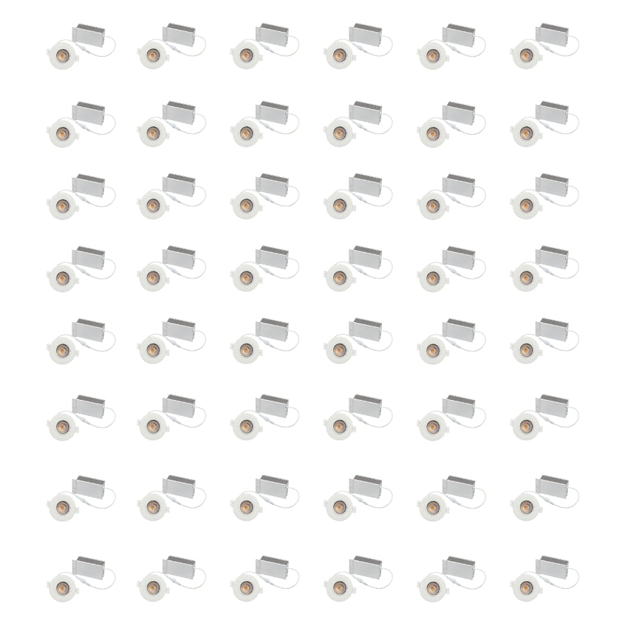 LED Recessed Ceiling Lights, 3 Inch Dimmable 5CCT Ultra-Thin with Junction Box, 8W Canless Slim Panel Downlight, 2700K/3000K/3500K/4000K/5000K, IC Rated, ETL