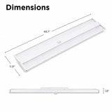 320W LED Linear High Bay Light with PIR Motion Sensor, 44,800 Lumens, 5700K Bright White, 1000W Metal Halide Equivalent, 140 LM/W, 0-10V Dimmable, 90° Beam Angle, UL cUL DLC 5.1 Premium, 120-277V