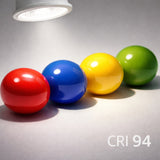 LED PAR16 GU10 Bulb, 6W (50W Halogen Equivalent), 400 Lumens, 3000K Halogen White, CRI 94 High Color Rendering, 40° Flood Beam, Dimmable, 120V, UL Damp Rated, Track & Recessed Lighting