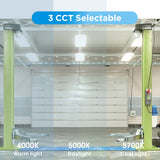 LED Linear High Bay Shop Light 2FT, 165W 23925LM 145LM/W, 4000K/5000K/5700K, 0-10V Dimmable, 100-277V, Hanging Light for Warehouse, ETL Listed, 2 Pack