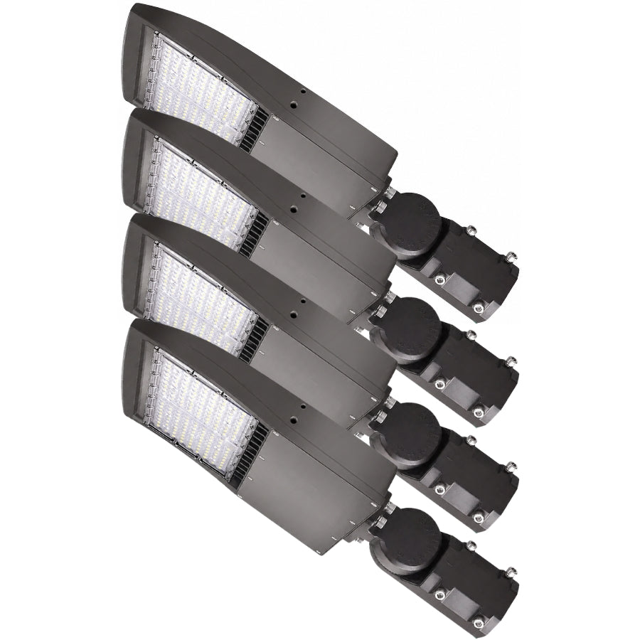4 Pack 100W LED Parking Lot Light Slip Fitter Mount at switchtoled
