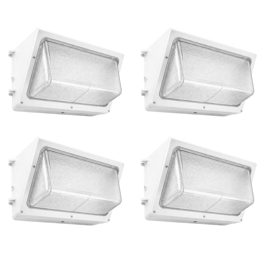 4 Pack led wall pack lights with photocell​ available at switchtoled.com