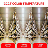 8FT LED Strip Light - Wattage Adjustable Up to 90W, Color Tunable 3500K/4000K/5000K, Dimmable, Ceiling Light Fixture, Energy Efficient Lighting
