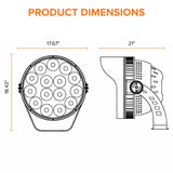 1200W LED Stadium Light (Replaces 3000W–4000W Metal Halide), 125–130LM/W High Output, 5000K Daylight, 38° Beam Angle Sports Flood Light, 277–480V, IP65 Waterproof, 10KV Surge Protection High Mast Arena Lighting