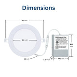 switchtoled 4 inch led recessed can lights with junction box dimension 