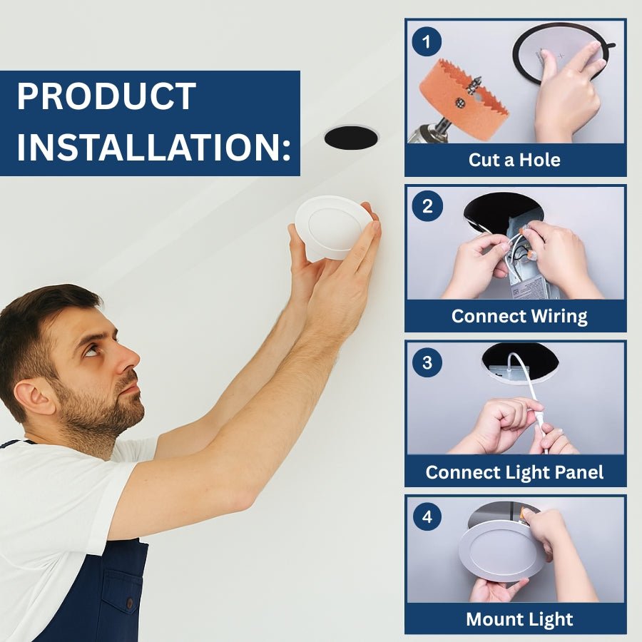 switchtoled easy installation guide 4 inch led recessed can lights 