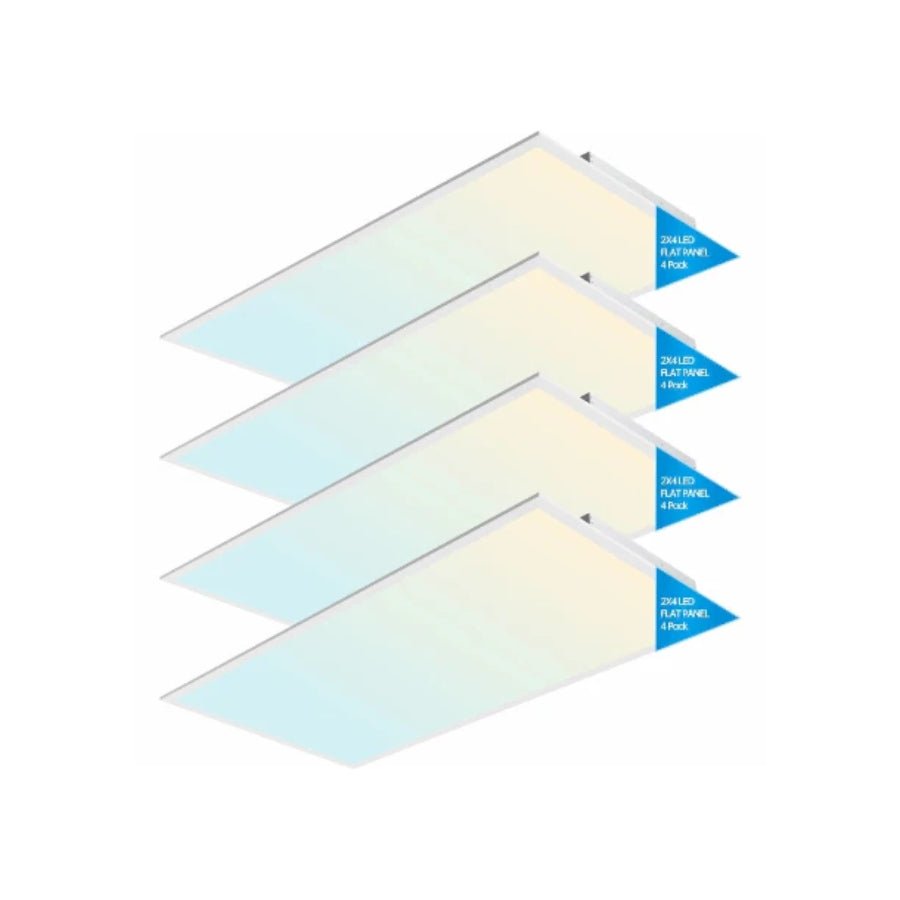 4 pack 2x4 led flat panels​ at switchtoled