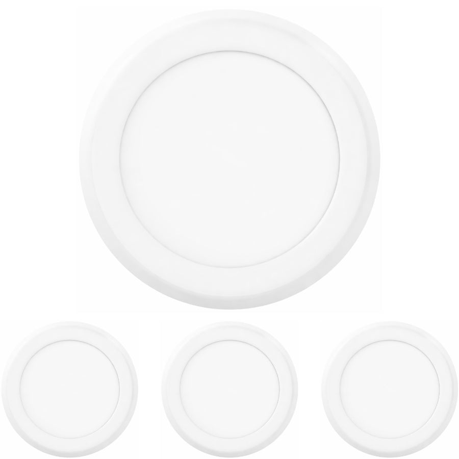 4 pack 6-inch LED disc lights flush mount ceiling downlights dimmable 1200 lumens