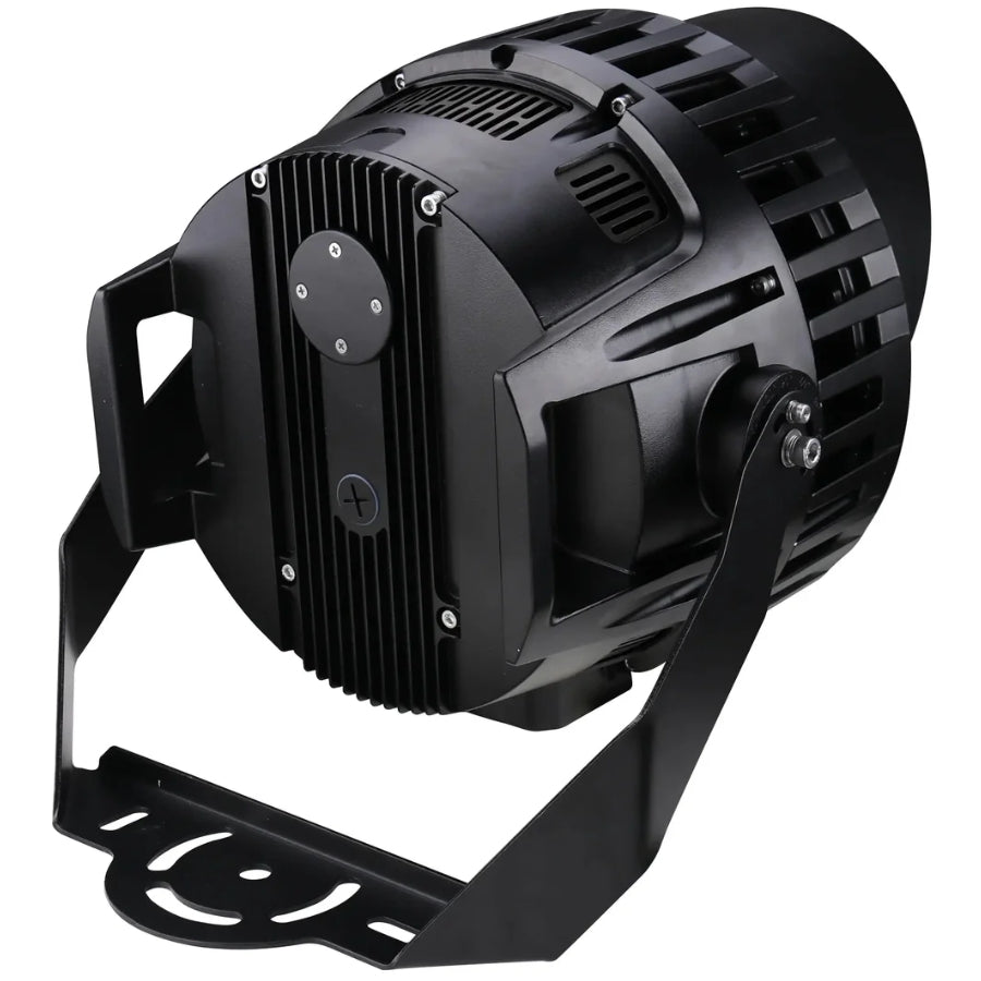 Back view of 500W LED Stadium Light showing heat dissipation fins and driver housing