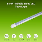 Double sided 6FT LED Shop Light 40W – SwitchToLED Tube