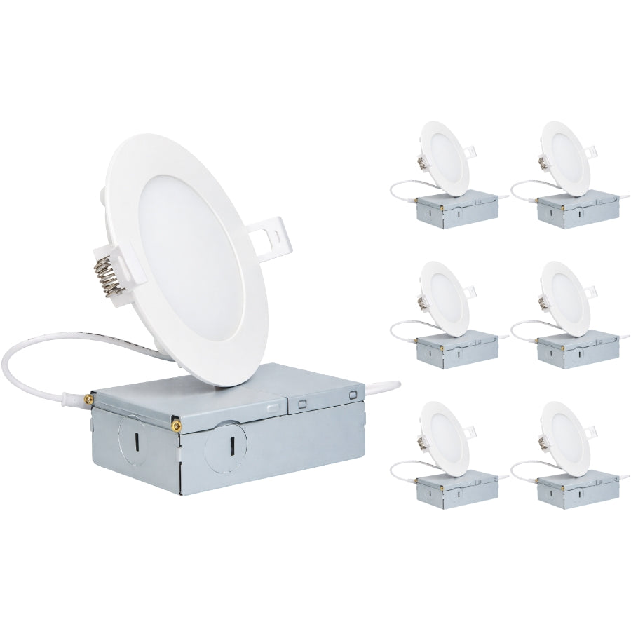 6 Pack 4 Inch LED Recessed Ceiling Lights Bundle at SwitchToLED