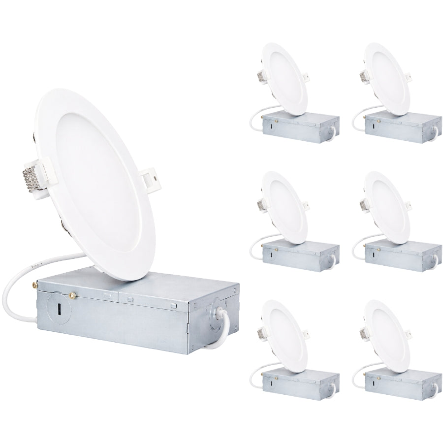 6 Pack 6 Inch LED Recessed Ceiling Lights Bundle at SwitchToLED
