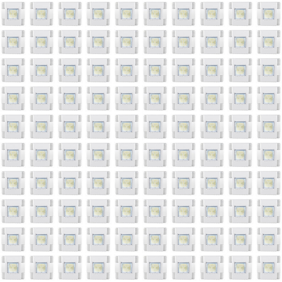 Pallet of 100 Pcs - 150W LED Gas Station Canopy Light, 19,500 Lumens, 5700K Daylight, 400W Metal Halide Equivalent, 100-277V, IP65 Waterproof, UL Listed, DLC Certified Commercial Canopy Fixture