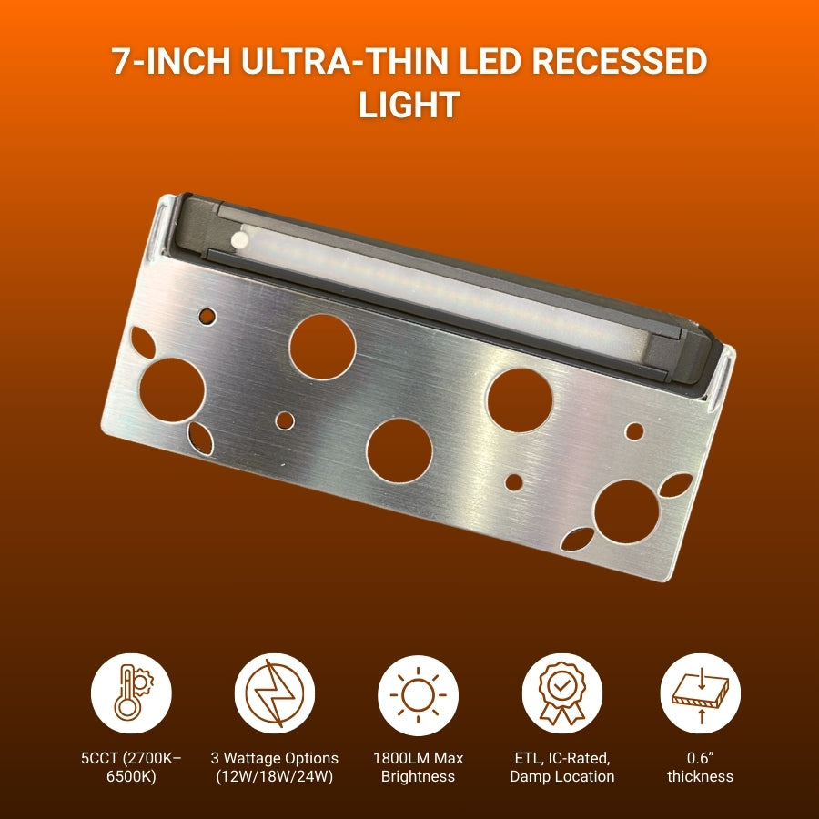 7" LED Wall Light – 4W 5CCT Hardscape, 12V product features