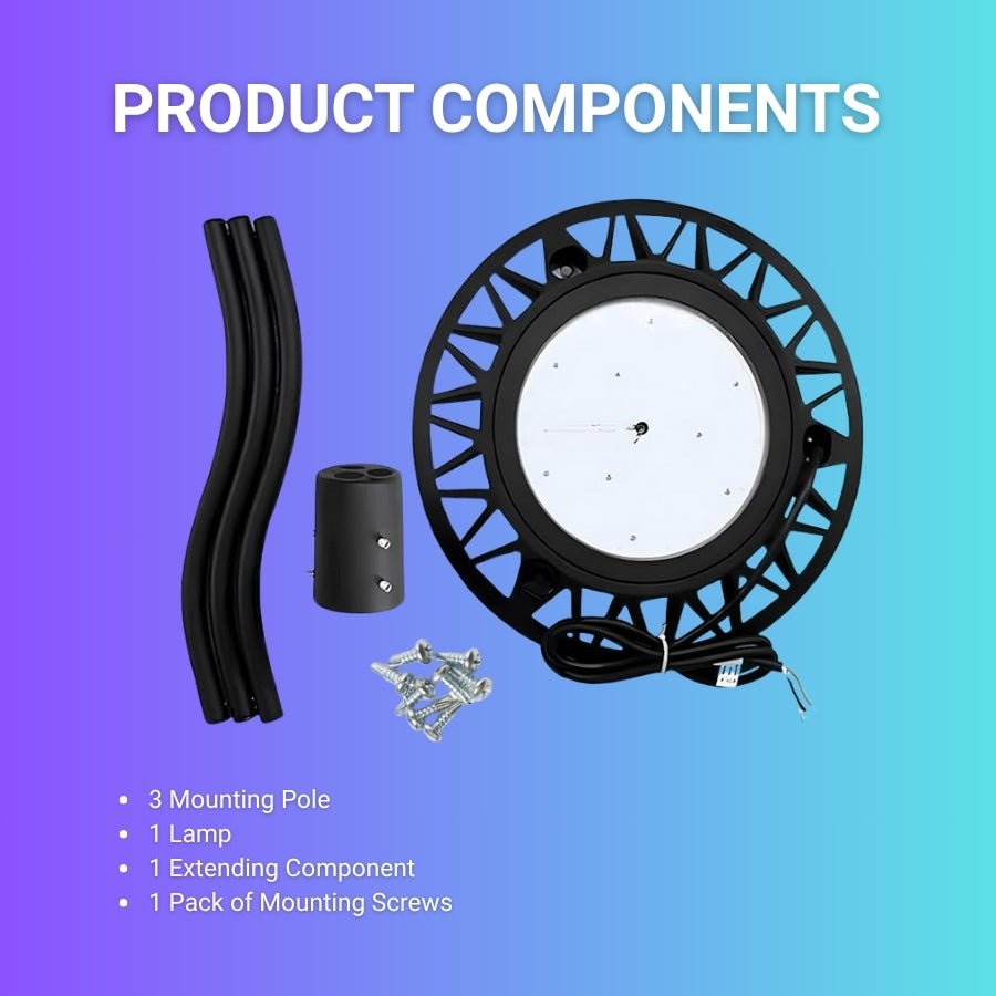 LED Post Top Light - 75W/100W/150W Selectable, 3000K/4000K/5000K CCT, AC100-277V, Black T5 3" Mount, Frosted Glass Cover, Outdoor Waterproof Fixture, Compatible with Photocell, 5-Year Warranty for Street, Yard, Garden