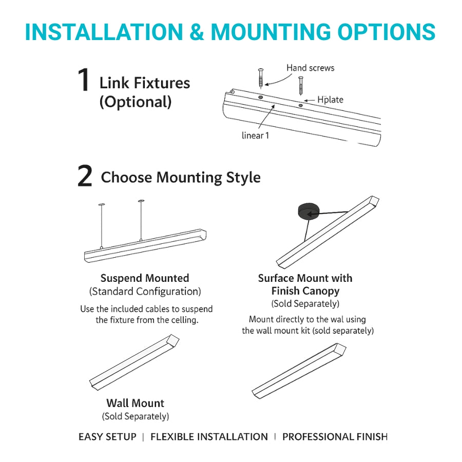 8 foot linear strip led light​ installation guide at switchtoled