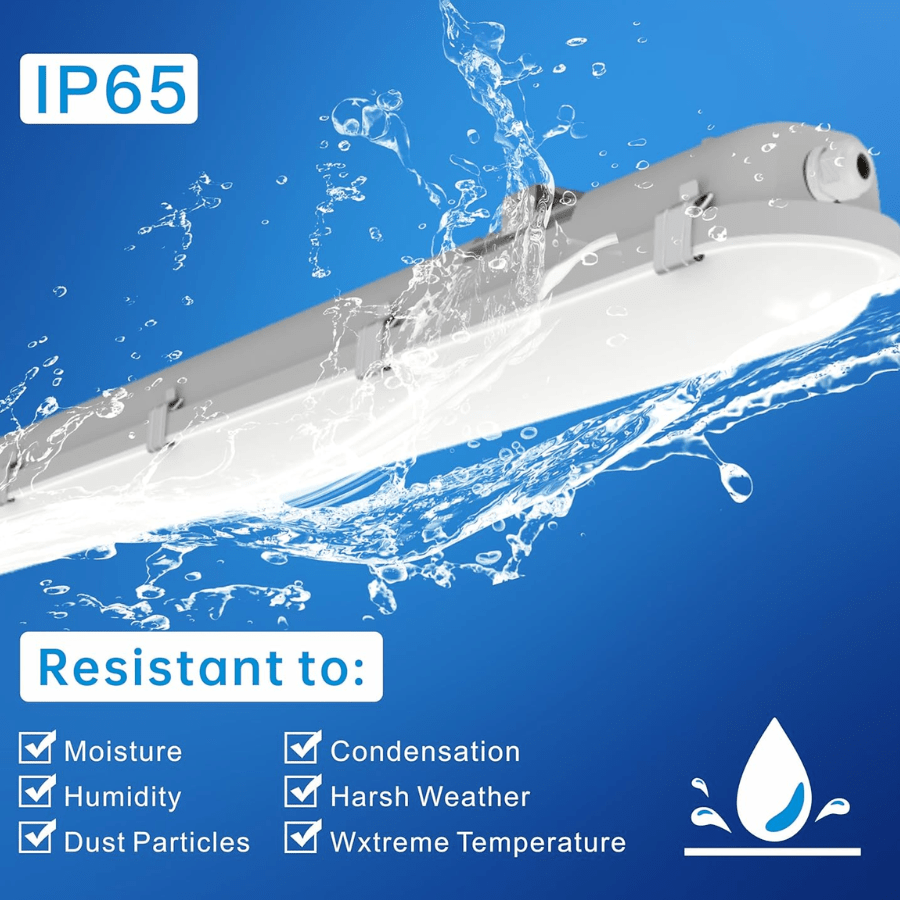 8ft led vapor tight light fixture​ water and weatherproof at switchtoled 