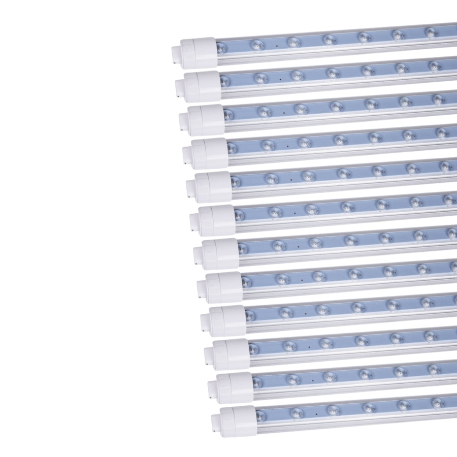 9FT LED Tube Light, 55W T8 Double-Sided 12 pack at switch to led 