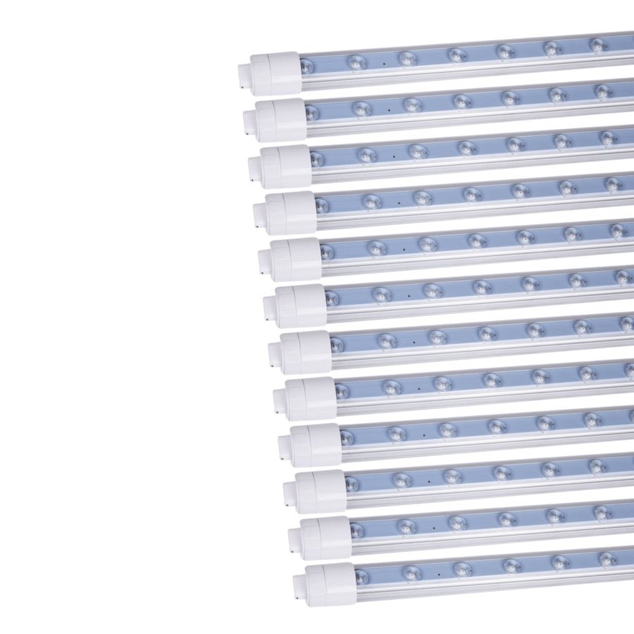 9FT tube lights led, 55W T8 Double-Sided 12 pack at switch to led 