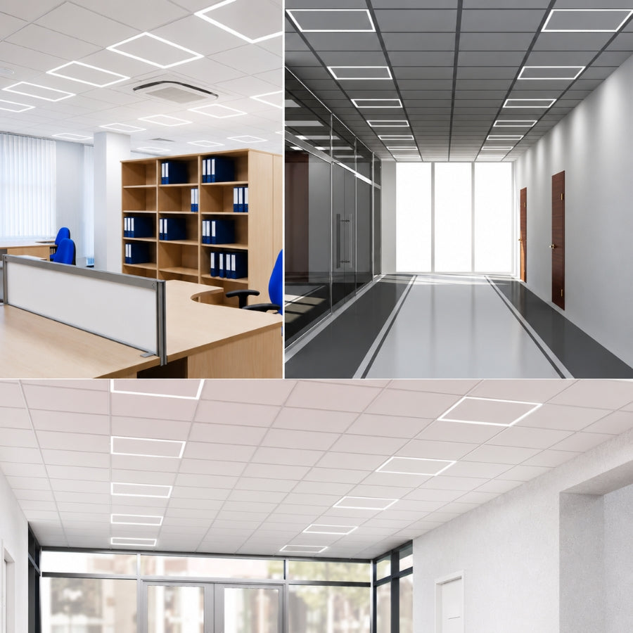 Applicatons of 2×2 FT Edge-Lit Frame &amp; T-Grid LED Panel Lights at switchtoled