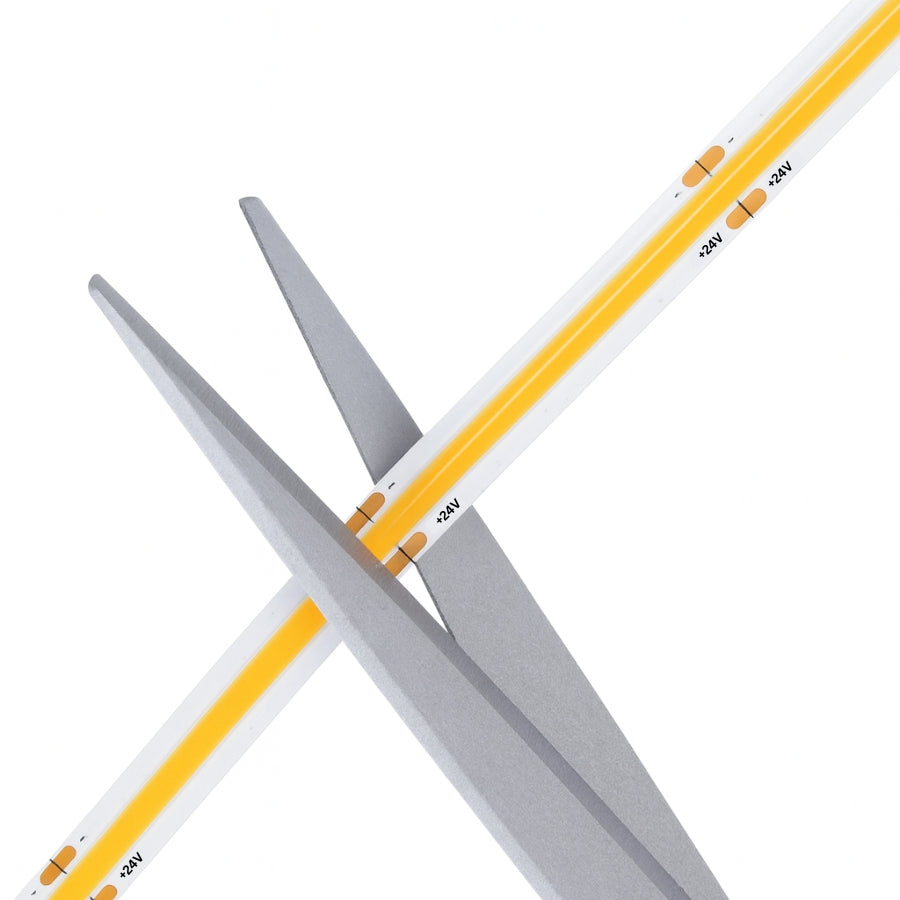 24VDC 10M Accent Series Dotless Strip Lights – 24V COB LED Strip 32ft, 528 LEDs/m, Dimmable, Dot-Free Indoor Tape for Cabinets, Shelves, Rooms & Accent Lighting – ETL, IP20