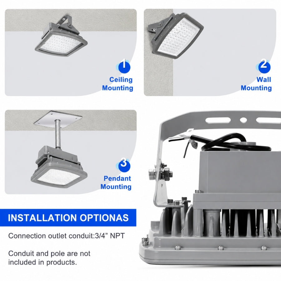Ex Proof Led Panel 200W LED Explosion Proof Light Class 1 Div 2 | 26,000 Lumens ...