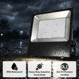 IP65 waterproof LED flood light in rain heavy-duty outdoor industrial security lighting