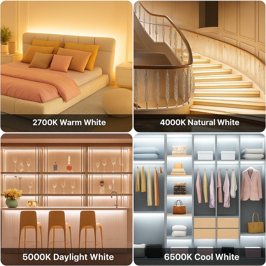 LED Cob strip Lights use cases with color temperature at switchtoled