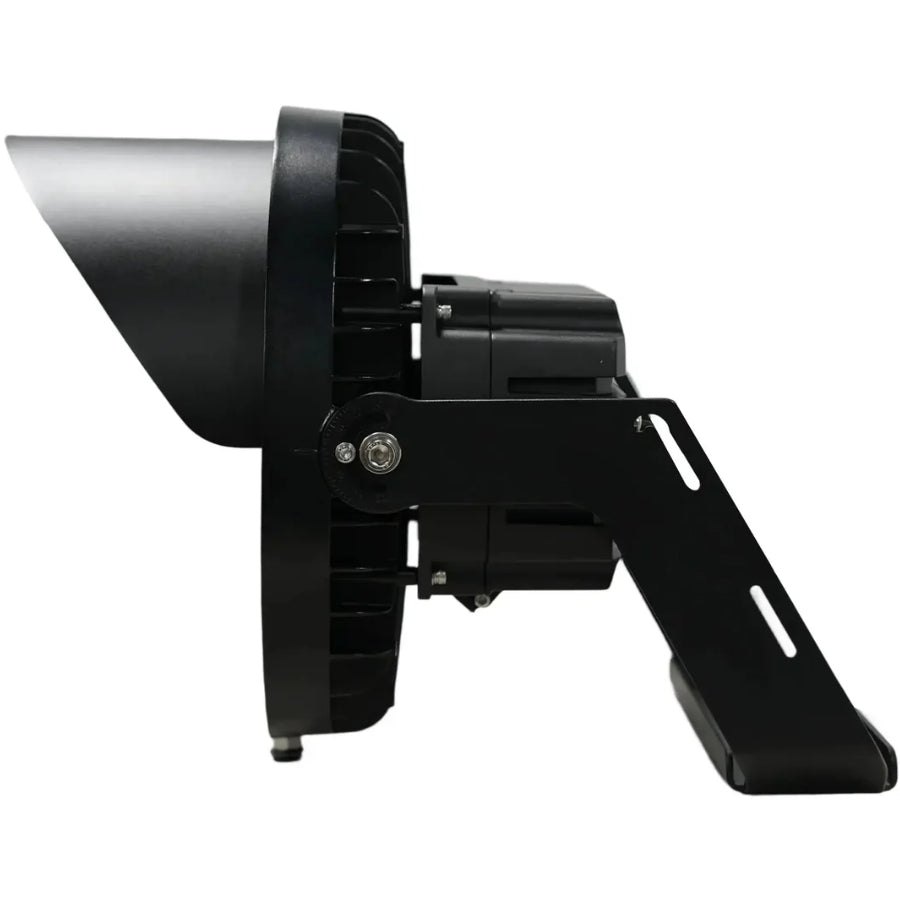Side view of LED Sports Light with adjustable mounting bracket