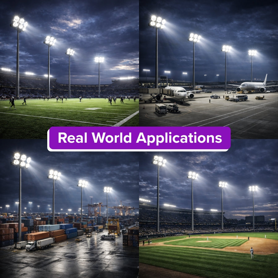 LED Sports Light used in stadium, airport, port and sports field lighting applications