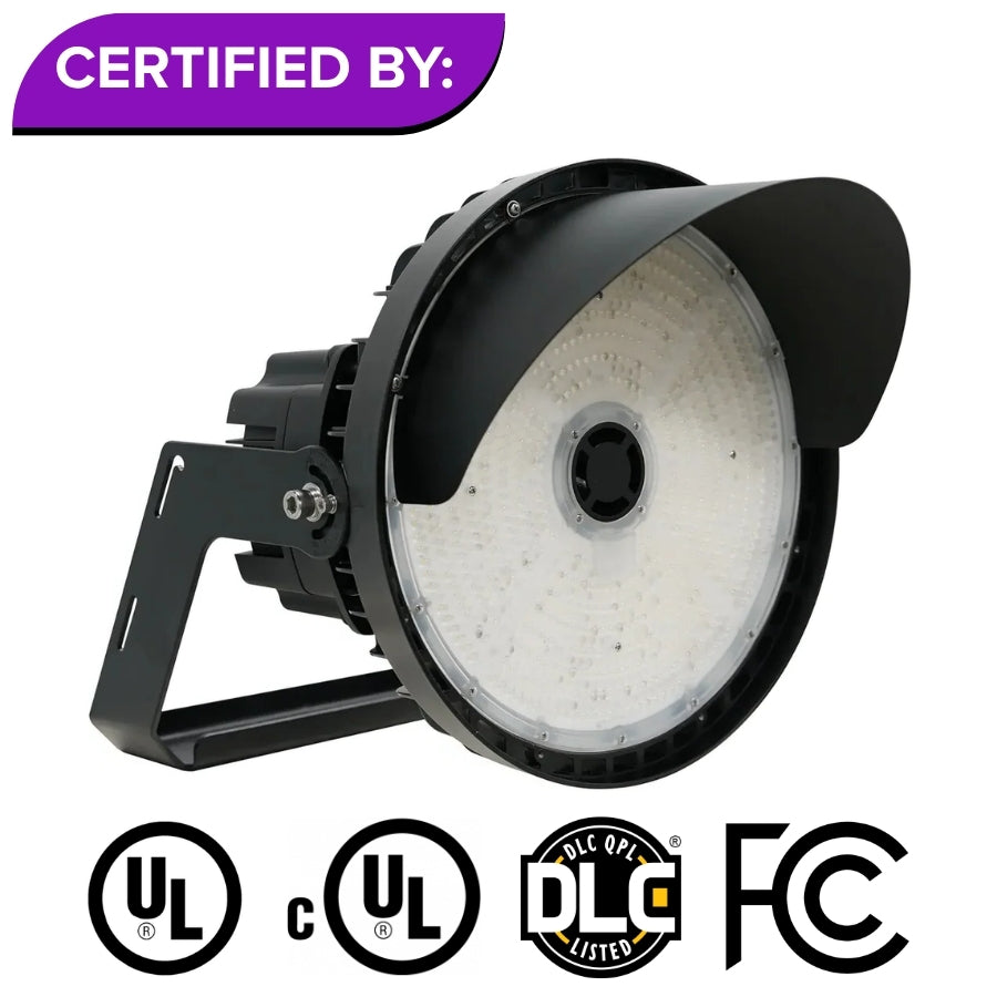 LED Sports Light with UL, cUL, DLC and FCC certifications