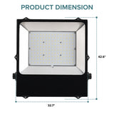 LED flood light dimensions 32.7 inch width 42.6 inch height outdoor light size