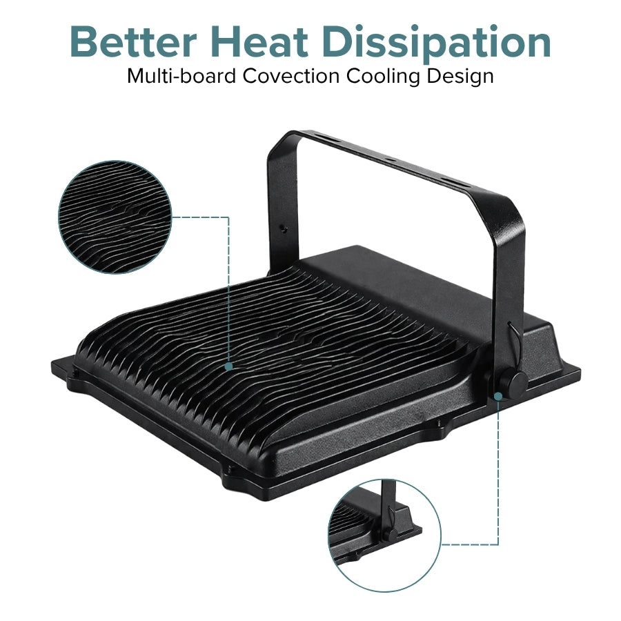 LED flood light heat sink cooling design multi-board convection aluminum housing