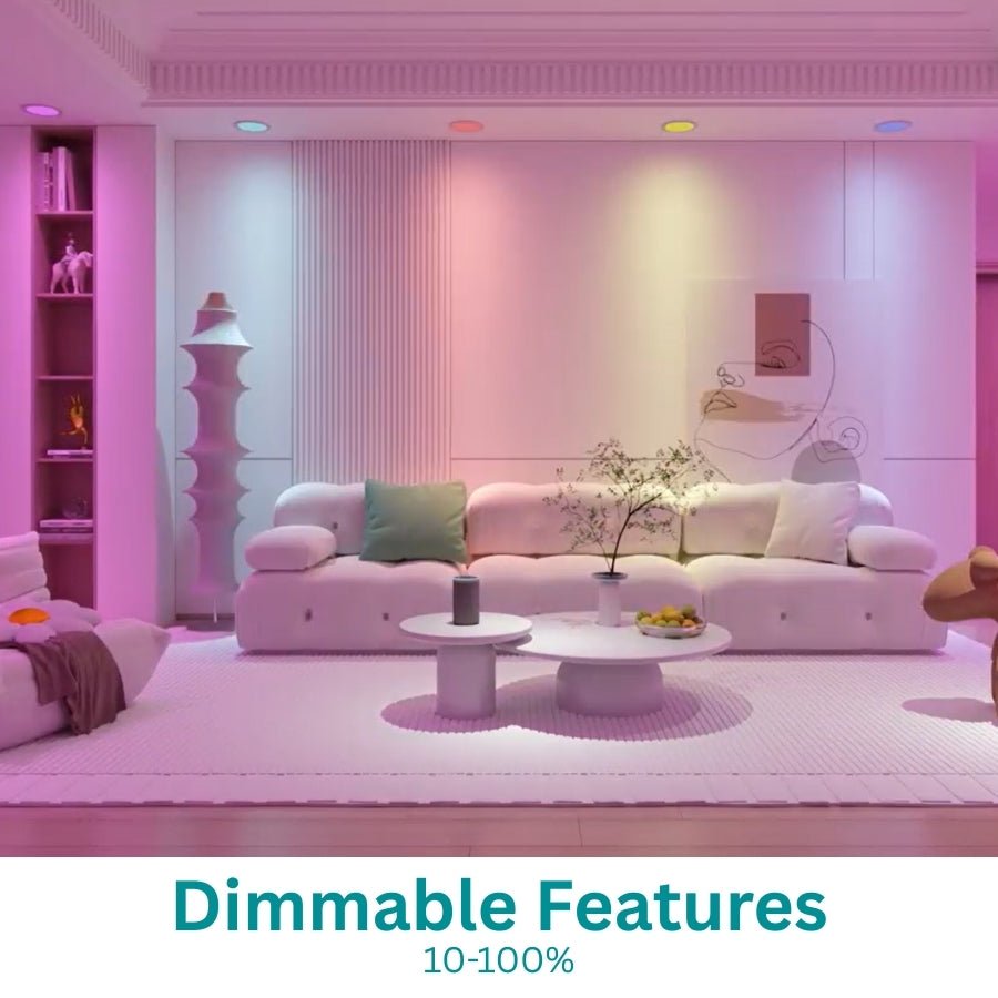 Switchtoled rgb recessed downlight​ 6 Inch dimmable features