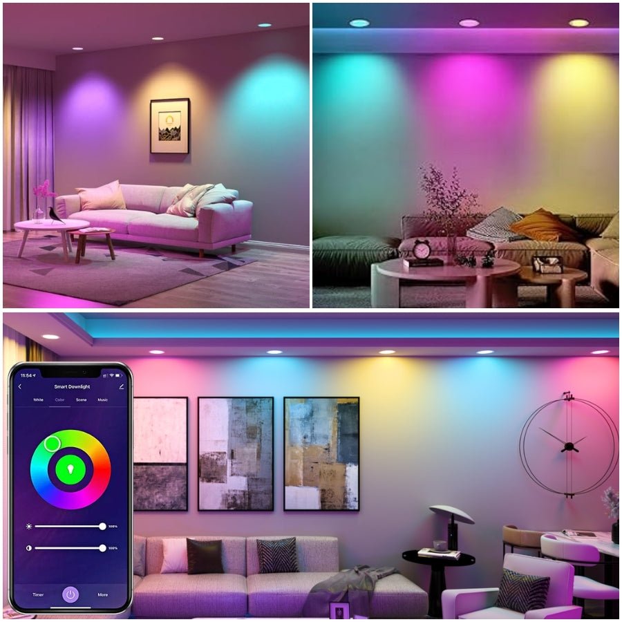 rgb downlight 6 Inch color changing 